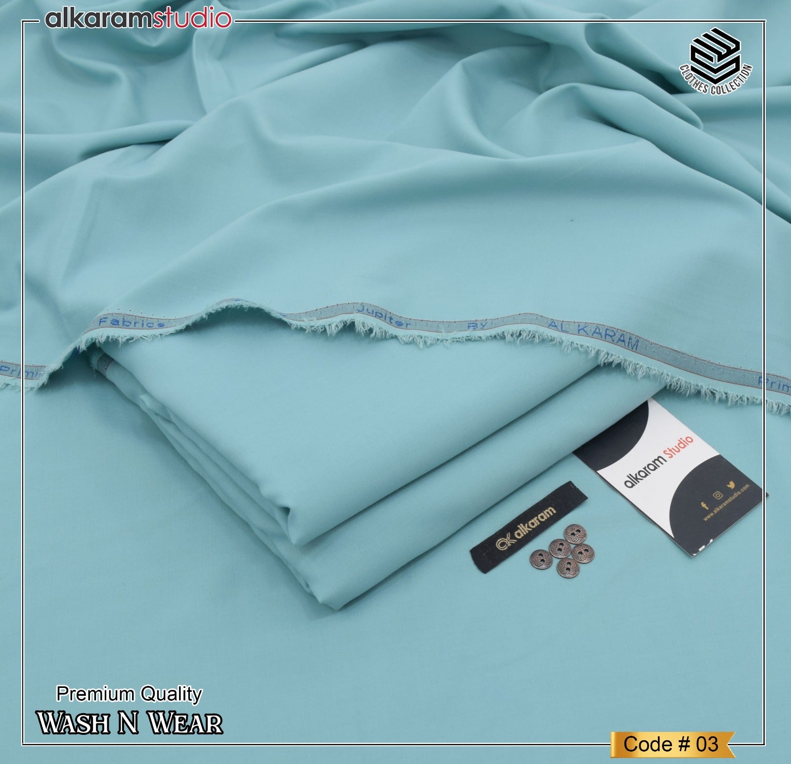 Al Karam Wash & Wear Men Unstitched Suit Code 03