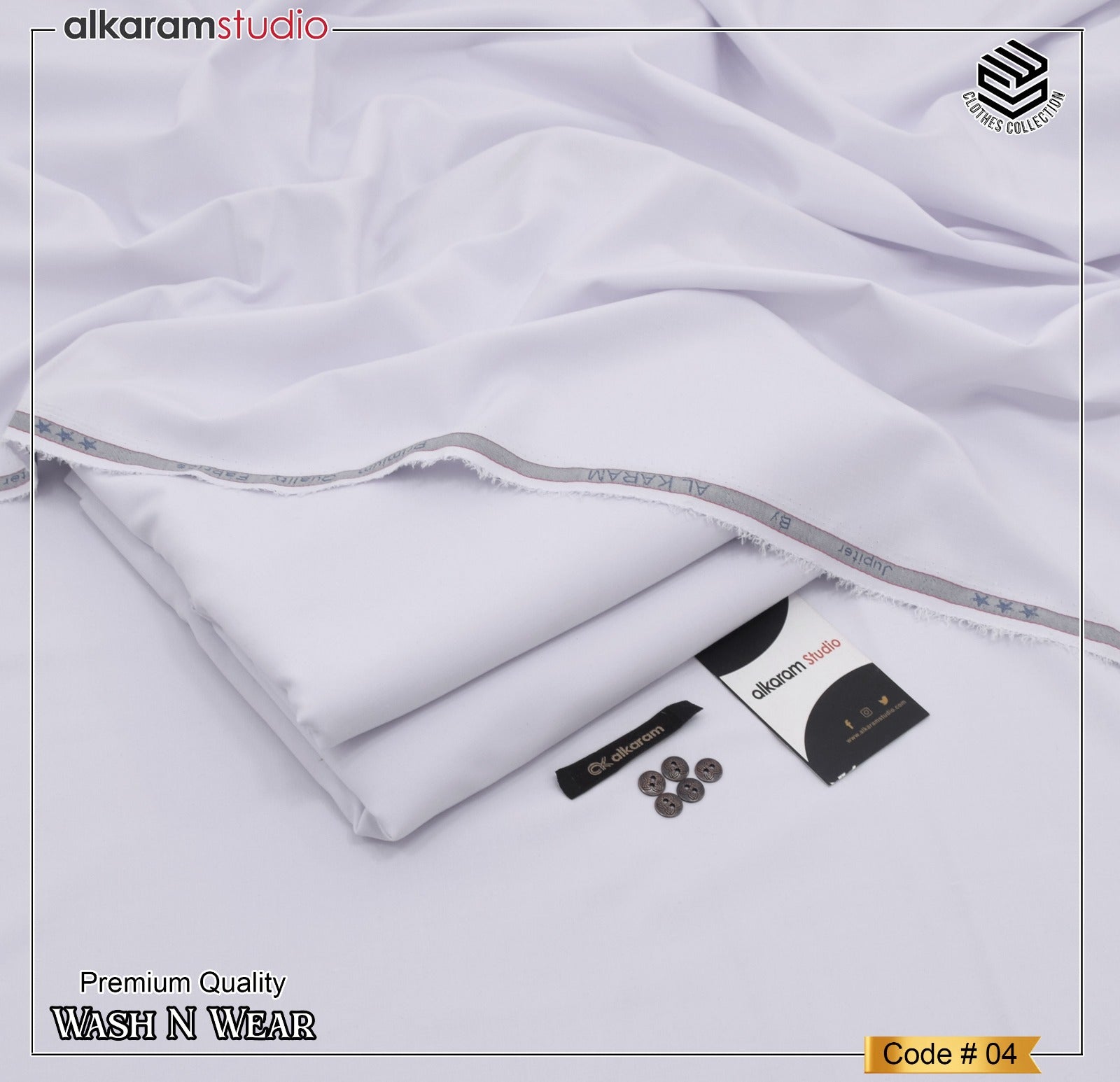Al Karam Wash & Wear Men Unstitched Suit Code 04