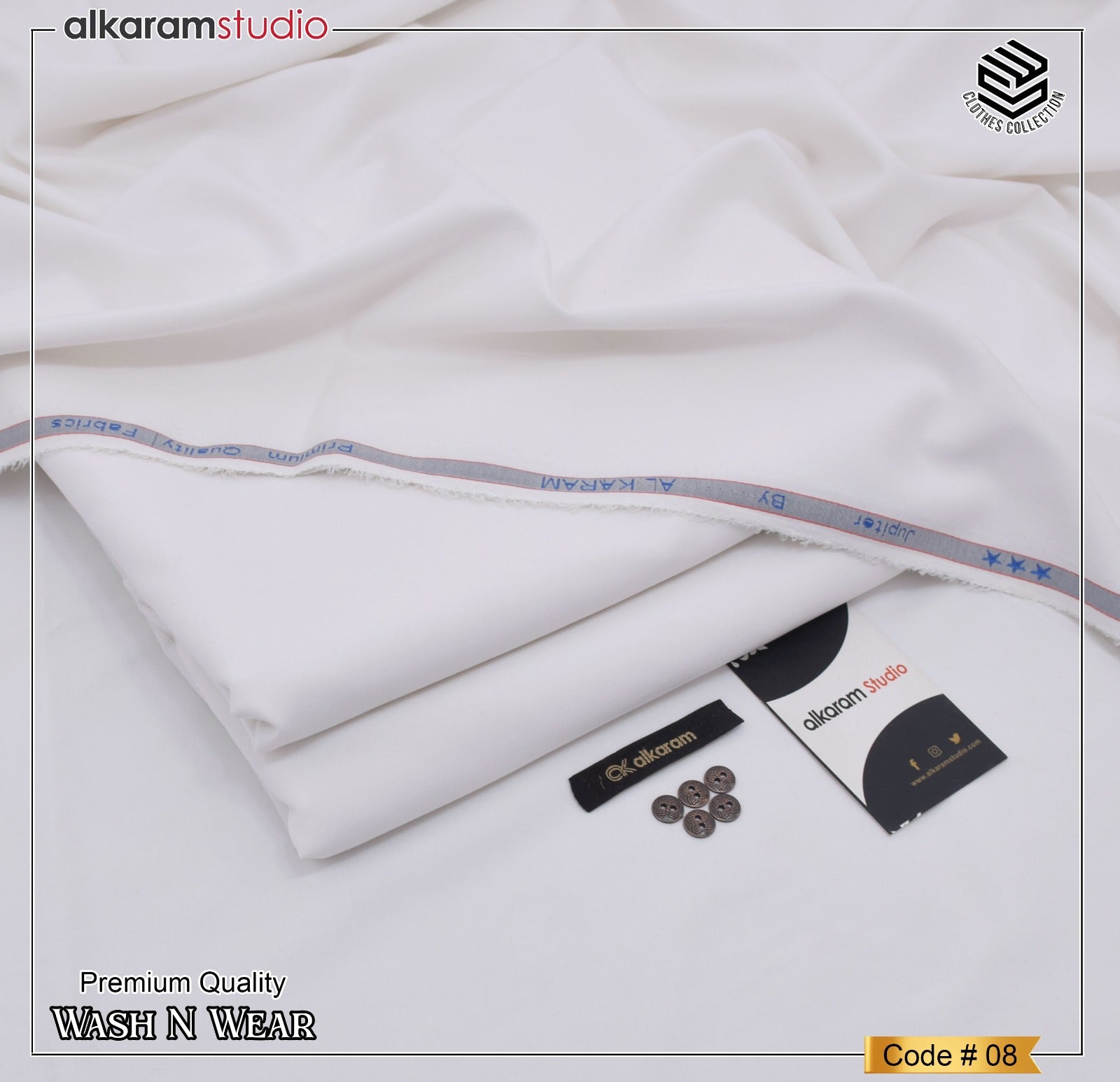 Al Karam Wash & Wear Men Unstitched Suit Code 08