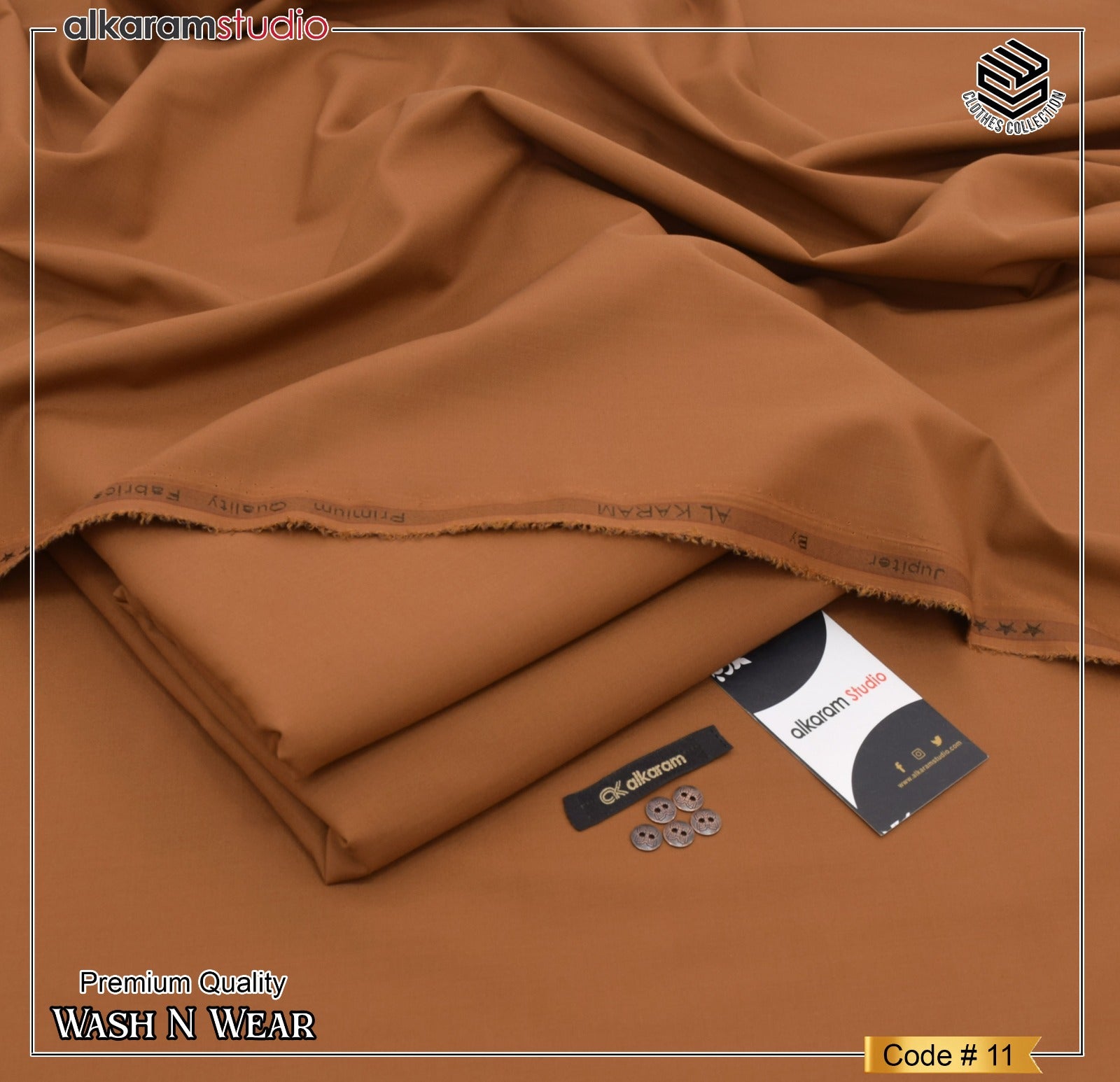 Al Karam Wash & Wear Men Unstitched Suit Code 11