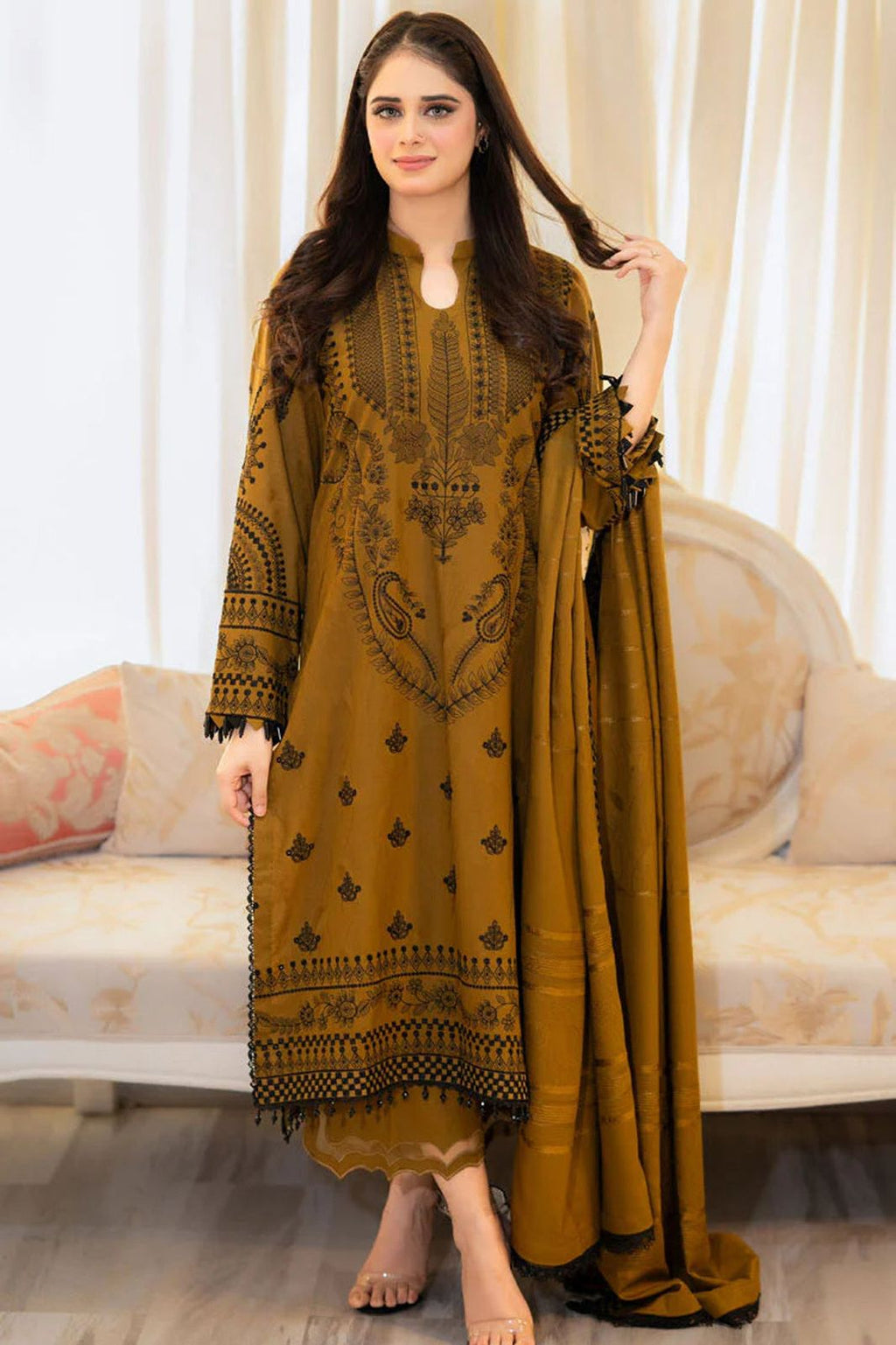 LIBAAS Lawn Embroidered 3 pcs