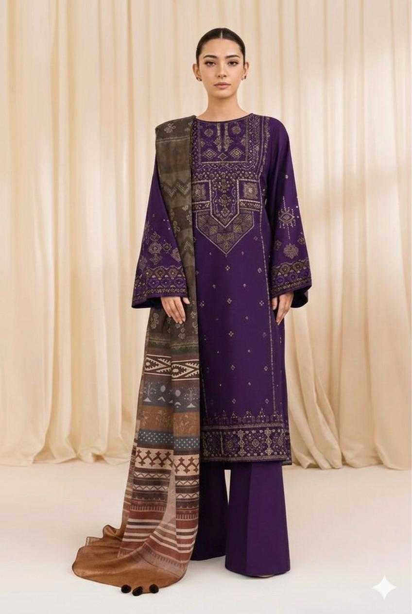 KAESERYA Lawn Embroidered Suit 3pc
