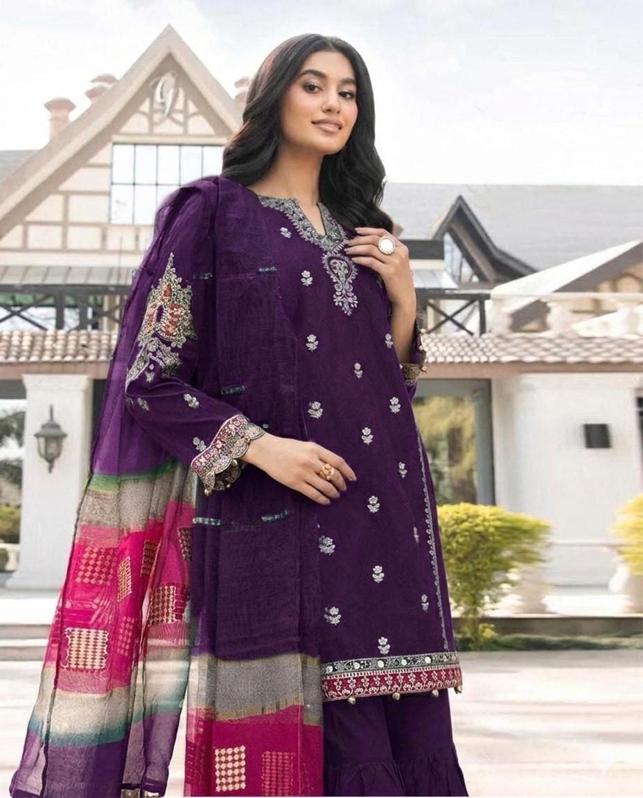 MARIA.B 3pc Lawn Embroidered Suit