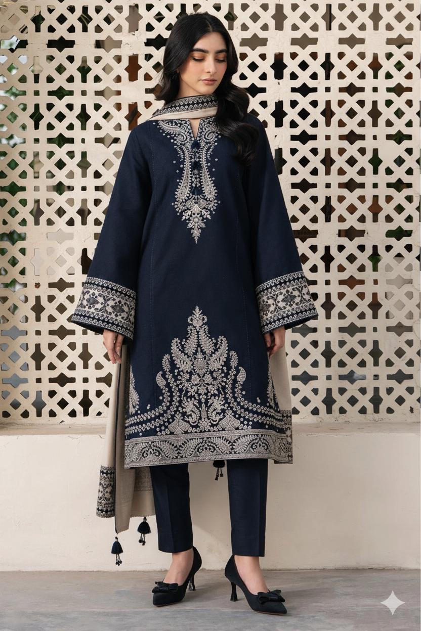 JAZMIN Lawn Embroidered 3pc