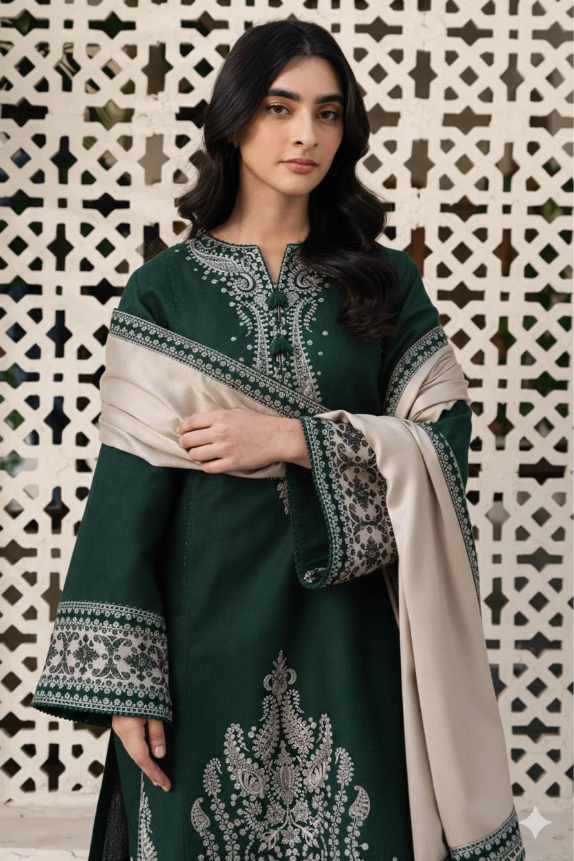 JAZMIN Lawn Embroidered 3pc