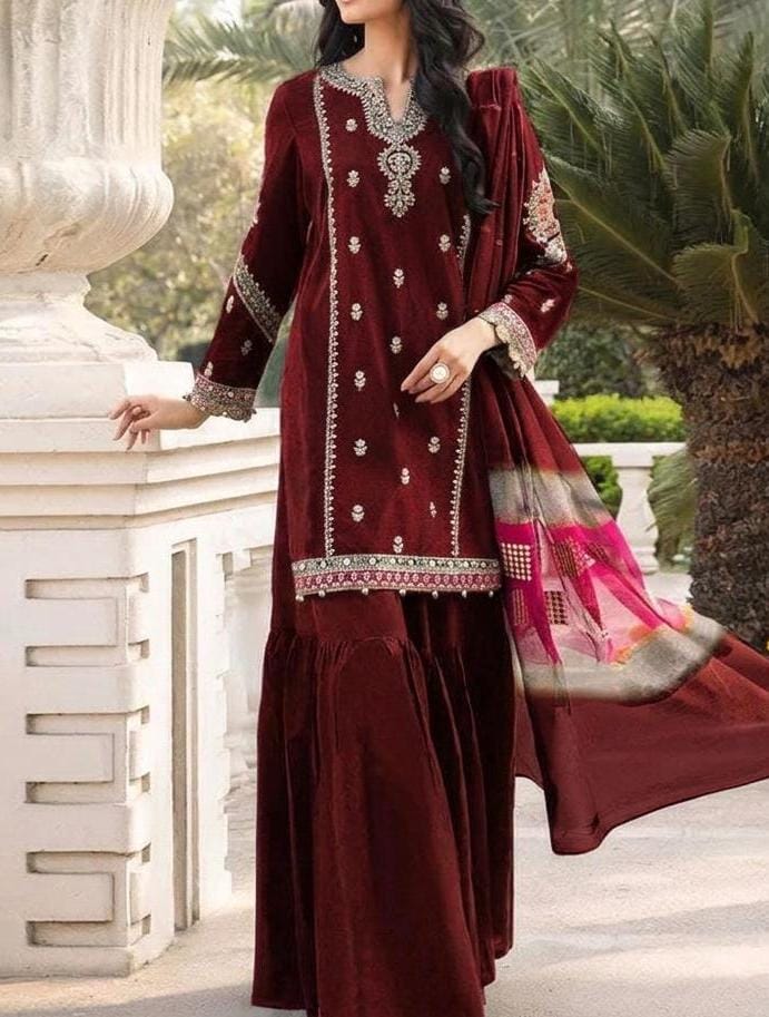 MARIA.B 3pc Lawn Embroidered Suit
