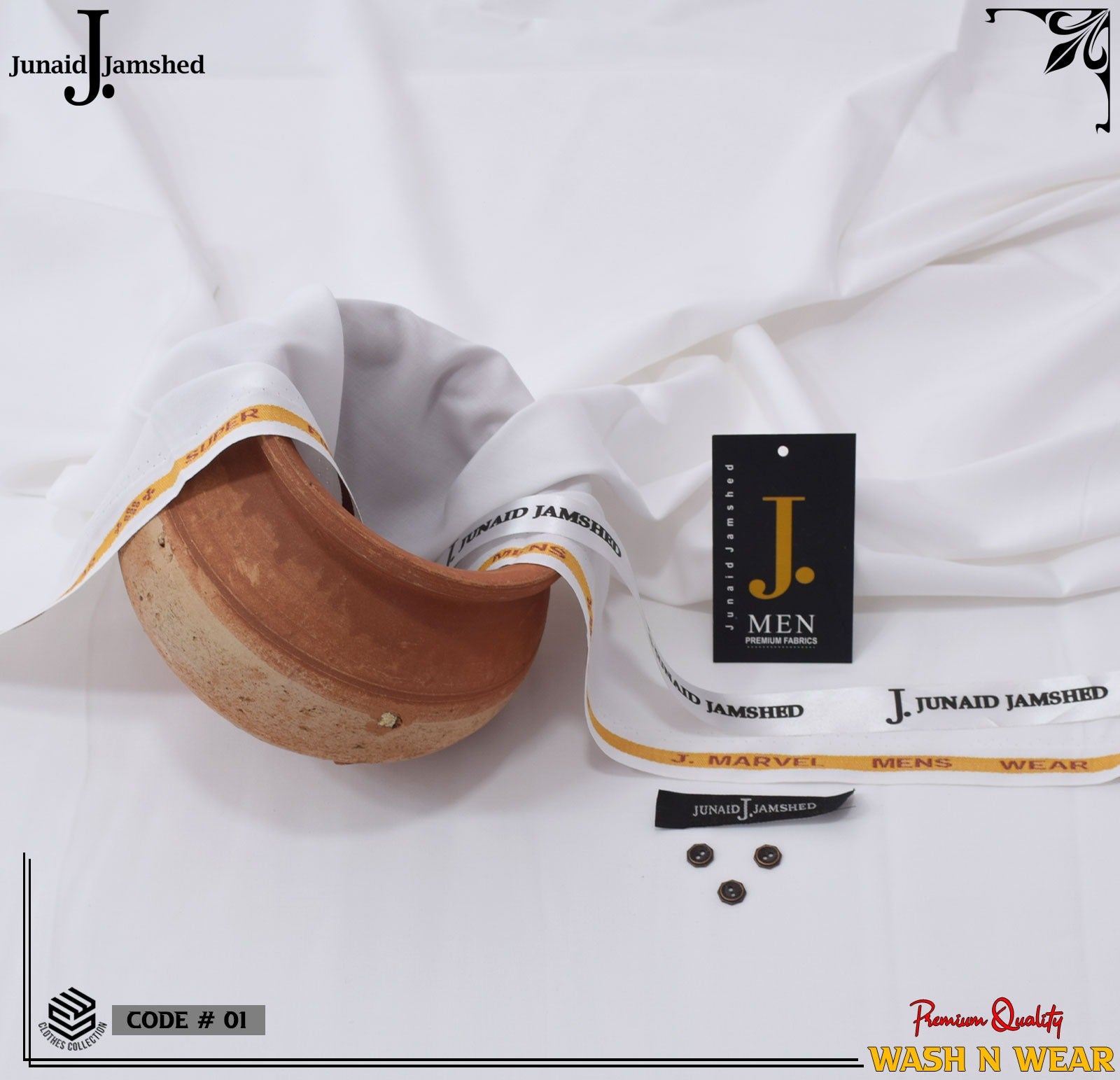 J. Junaid Jamshed Wash n Wear Code 01