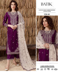 BATIK 3pc Embroidered Lawn Suit