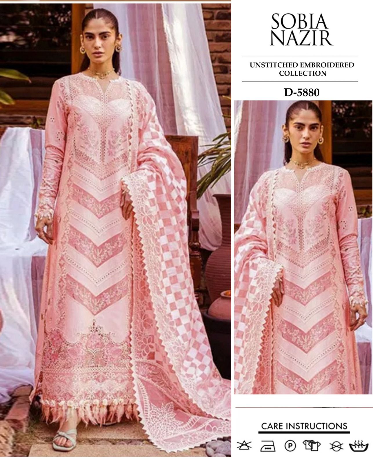 SOBIA NAZIR 3pc Embroidered Lawn Suit