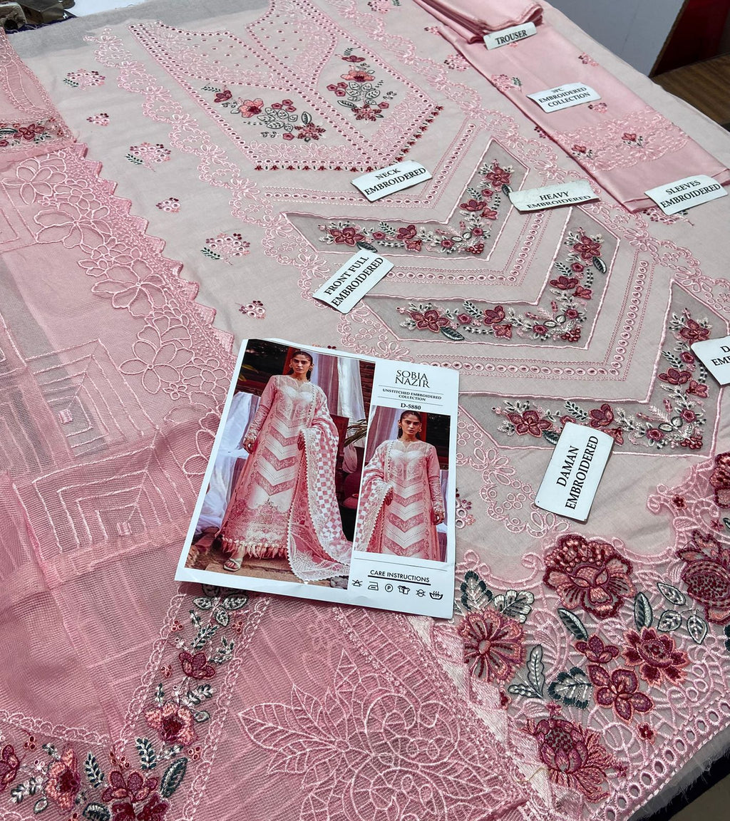 SOBIA NAZIR 3pc Embroidered Lawn Suit