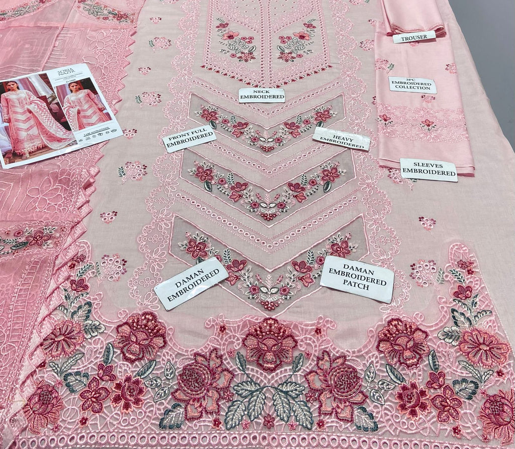 SOBIA NAZIR 3pc Embroidered Lawn Suit