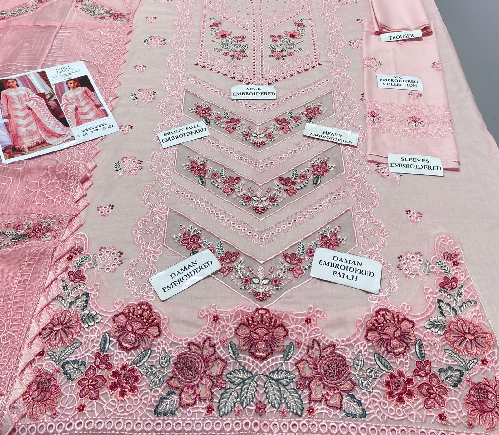 SOBIA NAZIR 3pc Embroidered Lawn Suit