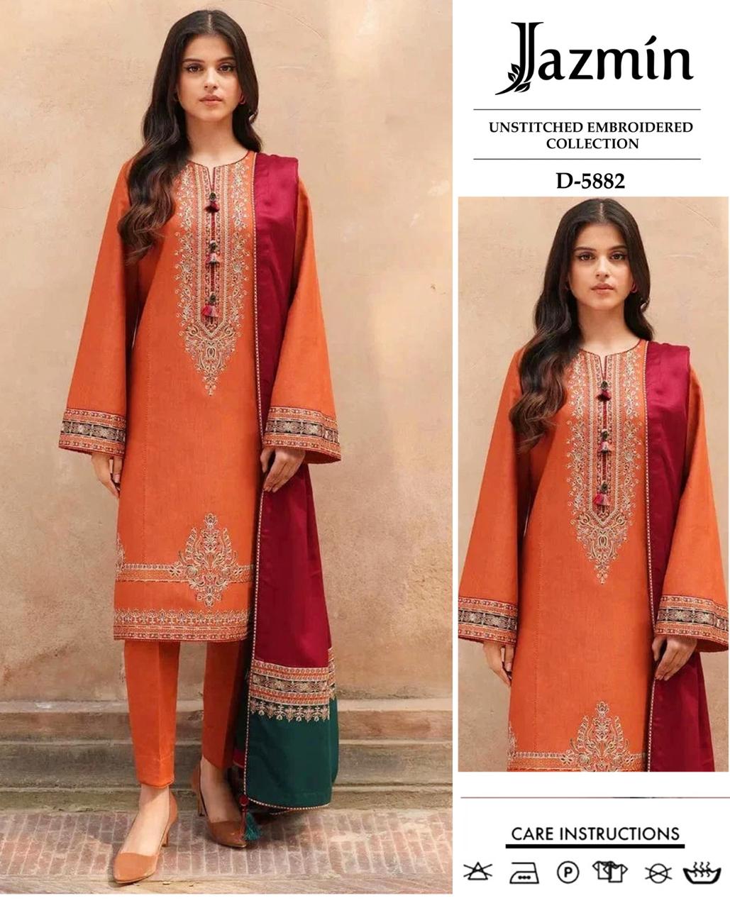 JAZMIN 3pc Embroidered Lawn Suit