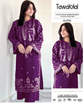 TAWAKKAL 2pc Embroidered Lawn Suit