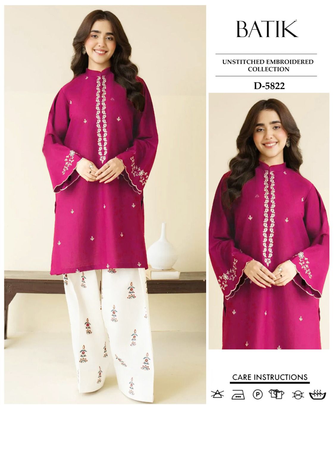 BATIK 2pc Embroidered Lawn Suit