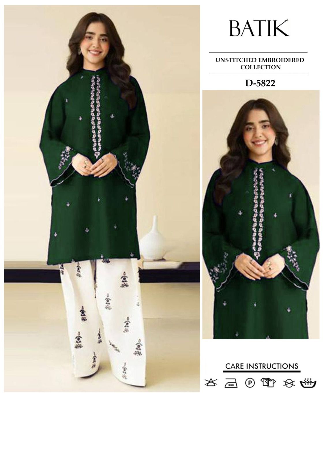 BATIK 2pc Embroidered Lawn Suit