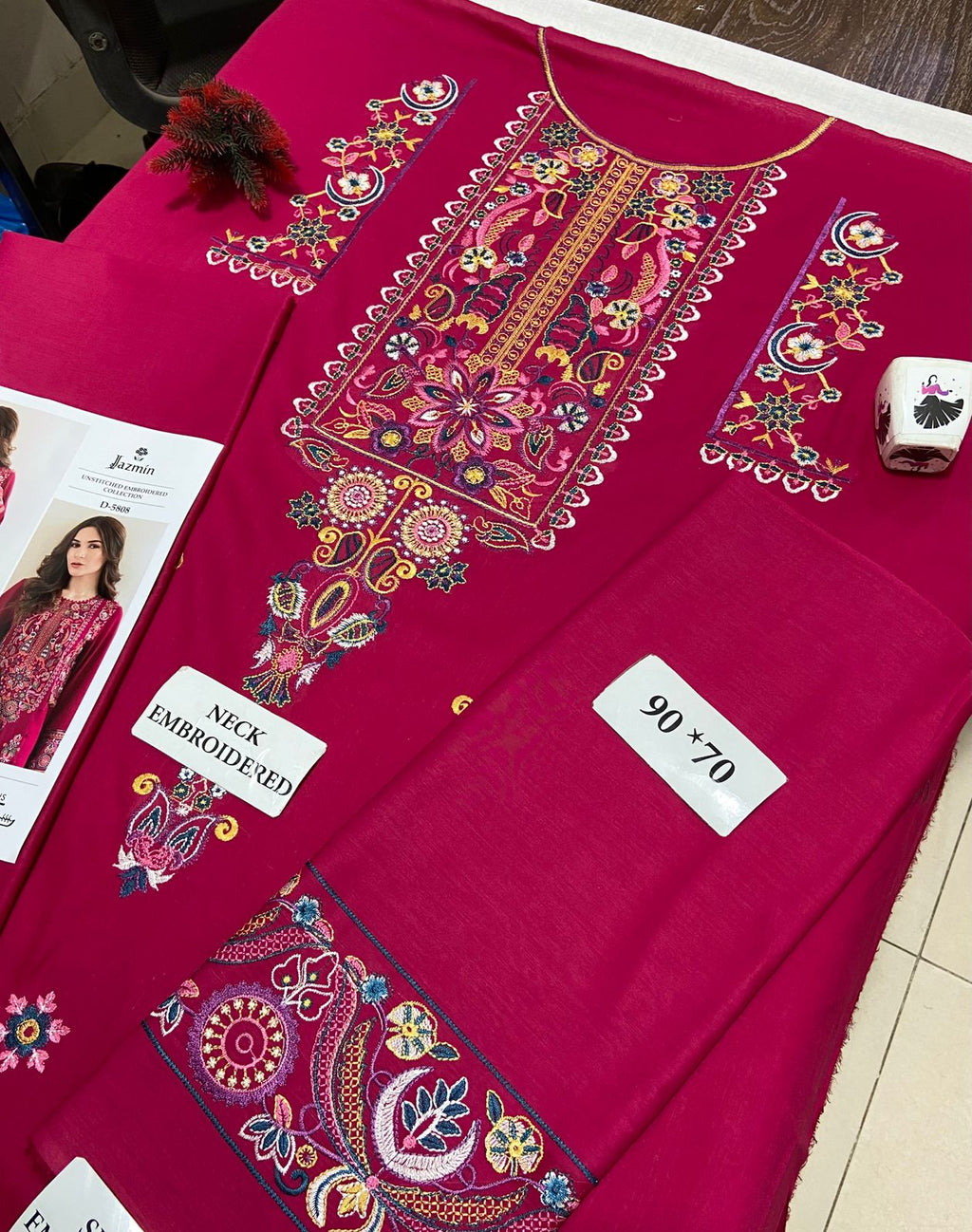 JAZMIN 2pc Embroidered Lawn Suit