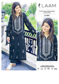 LAAM 2pc Embroidered Lawn Suit