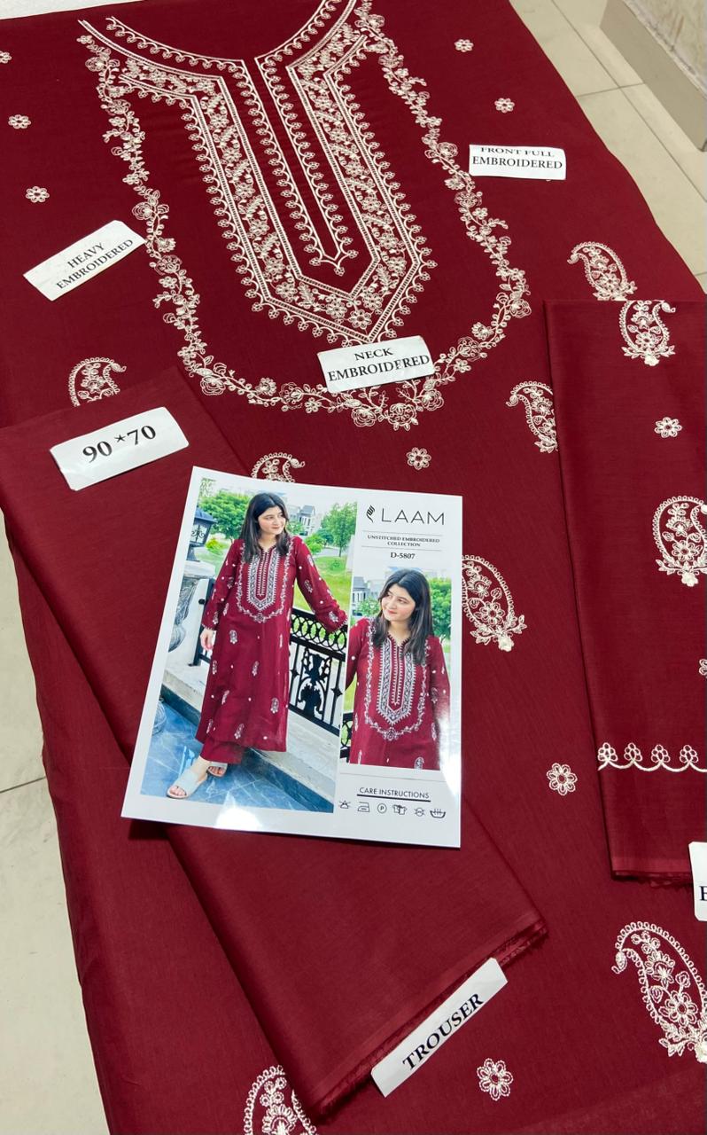 LAAM 2pc Embroidered Lawn Suit