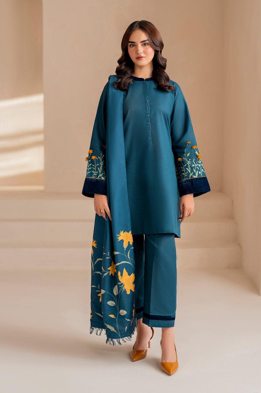 BAROQUE 3pc Embroidered Lawn Suit