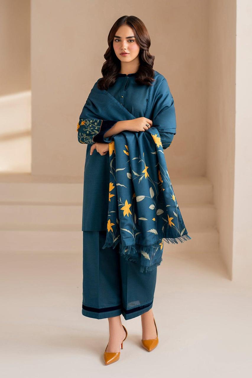 BAROQUE 3pc Embroidered Lawn Suit