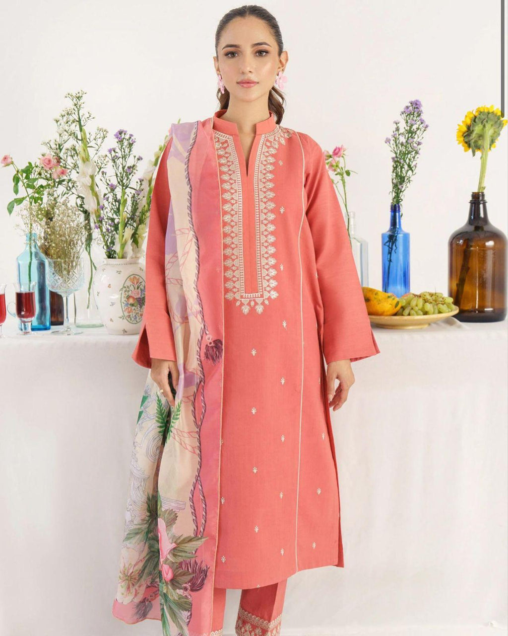 HANA 3pc Embroidered Lawn Suit