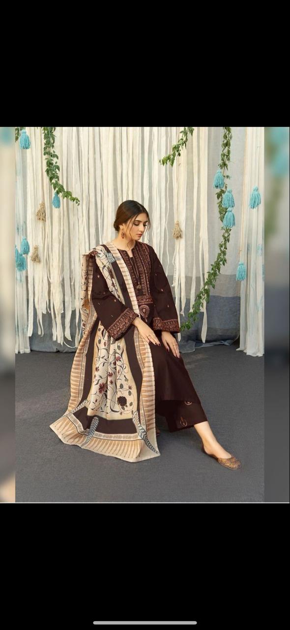 URGE 3pc Embroidered Lawn Suit
