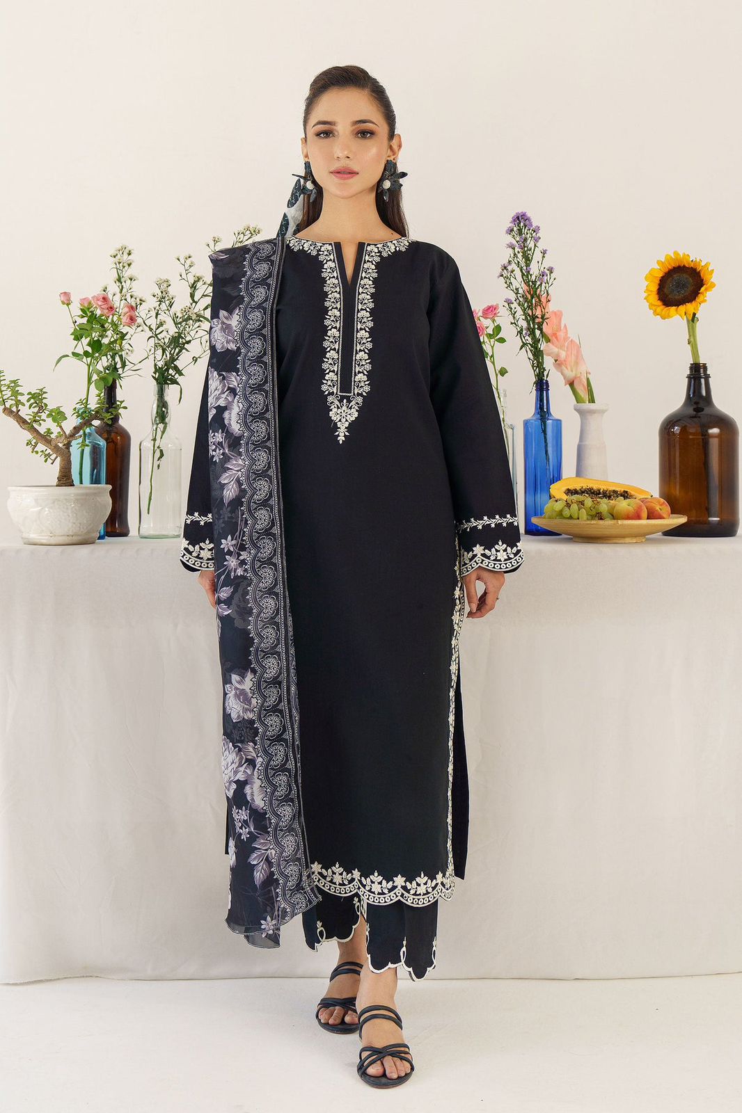 CROSS STITCH 3pc Embroidered Lawn Suit
