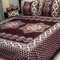 4Pc Velvet Jaquard Bedsheet King Size