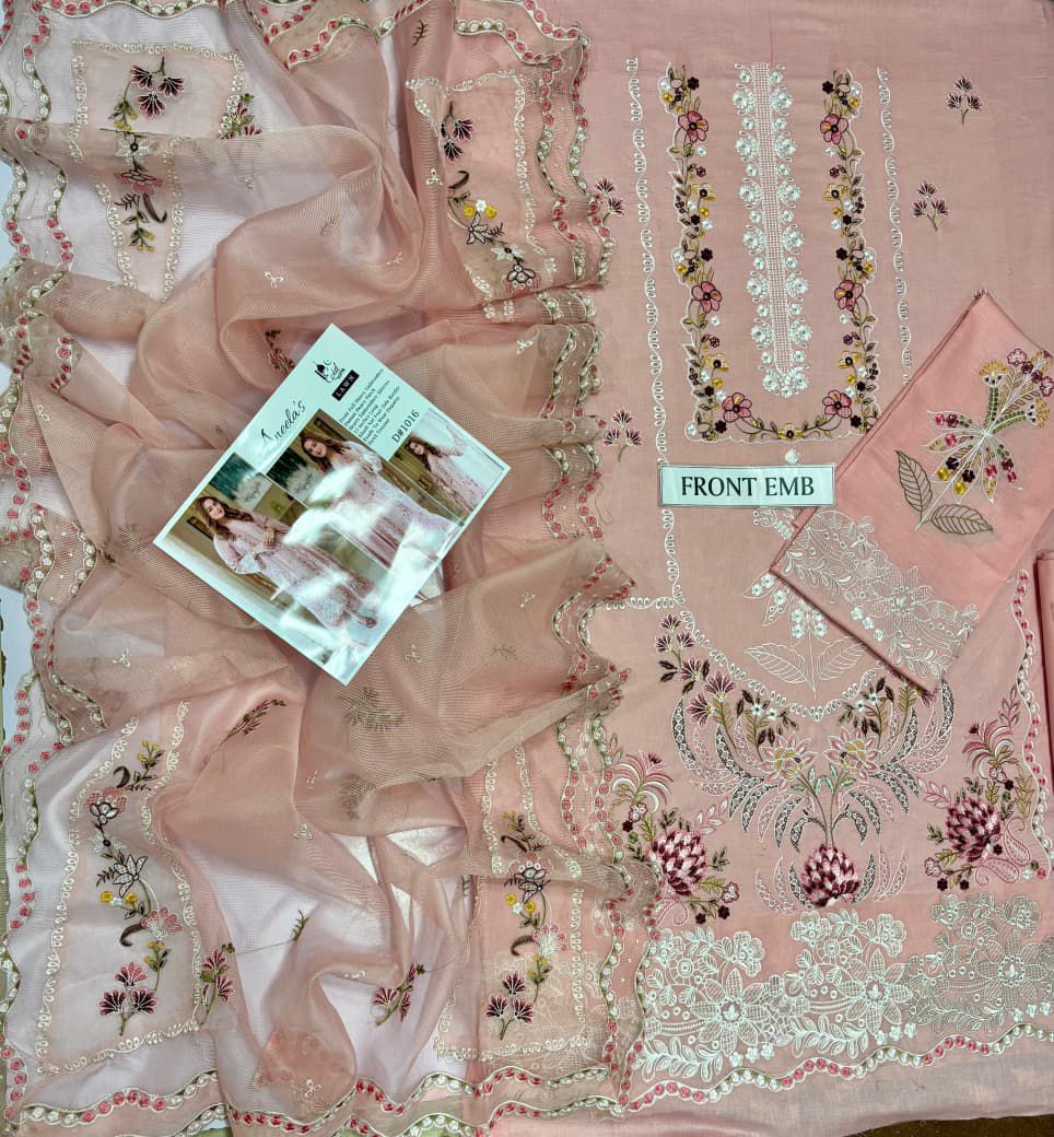 ANEELA'S 3pc Heavy Embroidered Lawn Suit