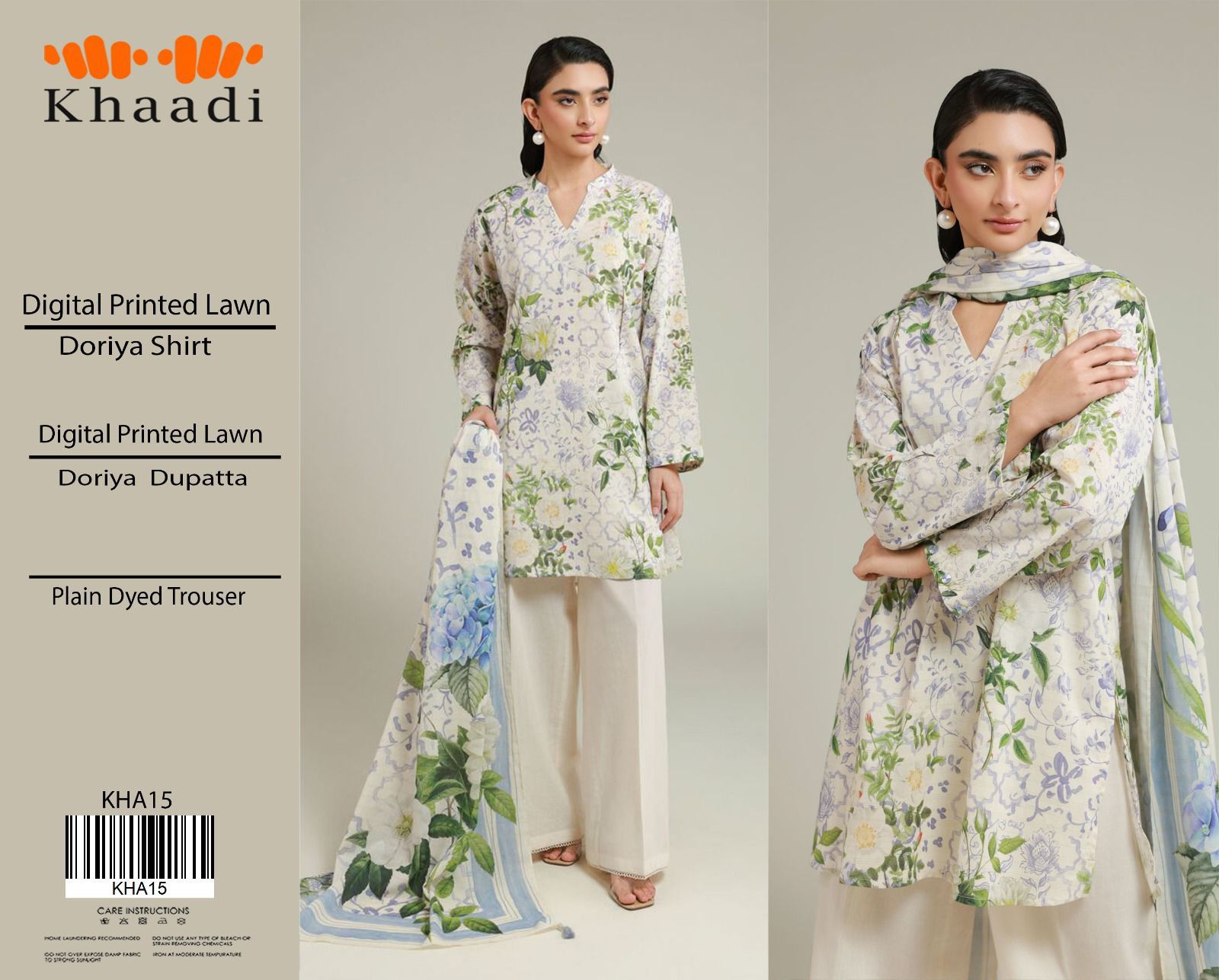 Khaadi Lawn 3pc Collection