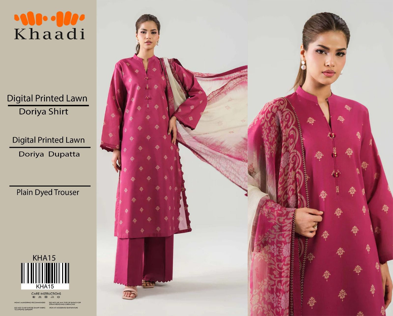 Khaadi Lawn 3pc Collection