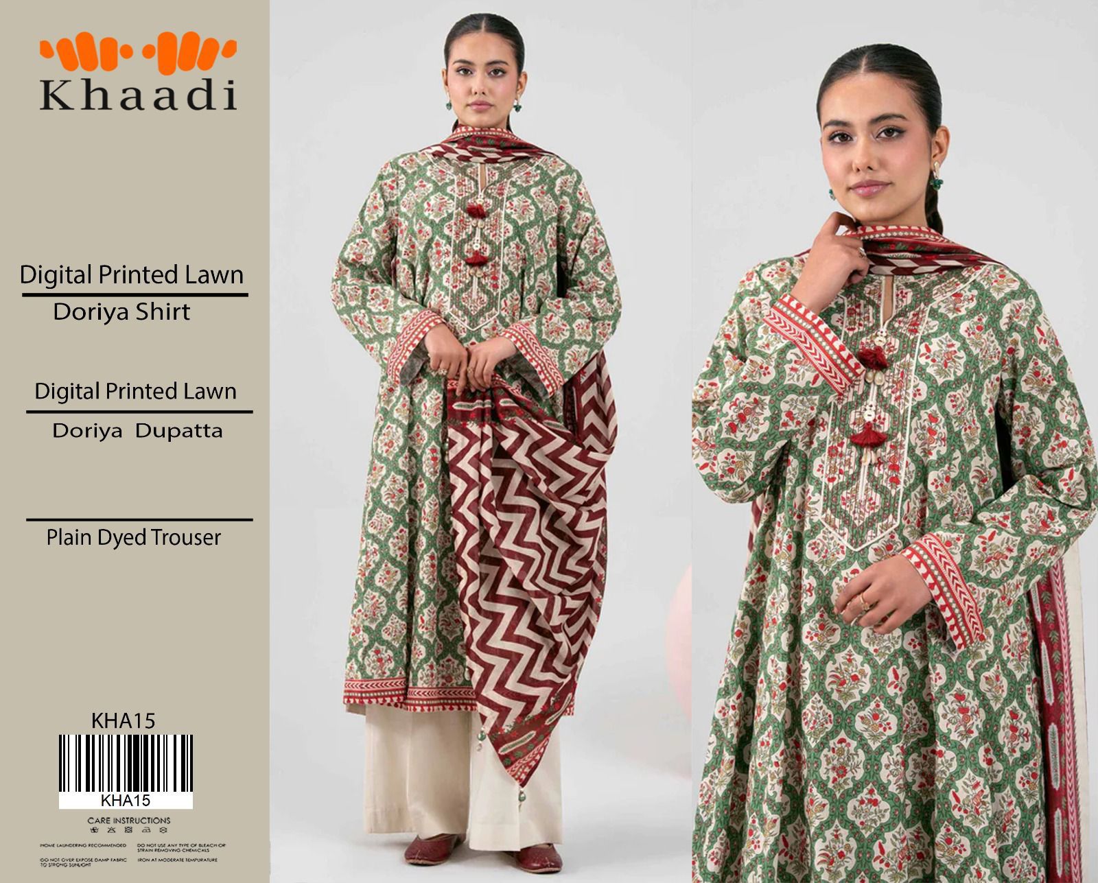 Khaadi Lawn 3pc Collection