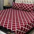 3D-Crystal Cotton 3 PCS Bedsheet