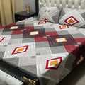 3D-Crystal Cotton 3 PCS Bedsheet
