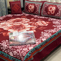 4Pcs Crystal Cotton King Size Bed Sheet Set-3D Printed