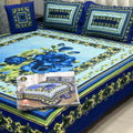 4Pcs Crystal Cotton King Size Bed Sheet Set-3D Printed