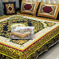 4Pcs Crystal Cotton King Size Bed Sheet Set-3D Printed