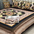 4Pcs Crystal Cotton King Size Bed Sheet Set-3D Printed