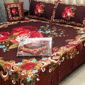 4Pcs Crystal Cotton King Size Bed Sheet Set-3D Printed