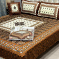4Pcs Crystal Cotton King Size Bed Sheet Set-3D Printed