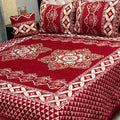 4Pc Velvet Jaquard Bedsheet King Size