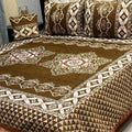 4Pc Velvet Jaquard Bedsheet King Size