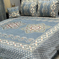 4Pc Velvet Jaquard Bedsheet King Size