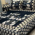 4Pc Velvet Jaquard Bedsheet King Size