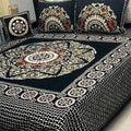 4Pc Velvet Jaquard Bedsheet King Size