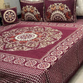 4Pc Velvet Jaquard Bedsheet King Size