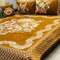 4Pc Velvet Jaquard Bedsheet King Size