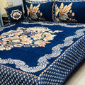 4Pc Velvet Jaquard Bedsheet King Size