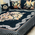 4Pc Velvet Jaquard Bedsheet King Size
